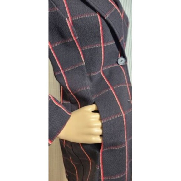 Anthropologie Women Cardigan Petite XS Avec Les Filles Sigrid Coat Black/Red - Picture 13 of 16